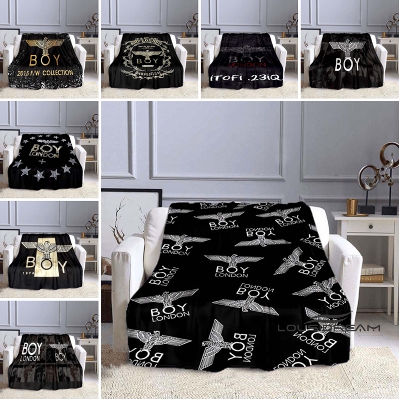 Streetwear Brand London - Selimut flanel bermotif logo elang merek