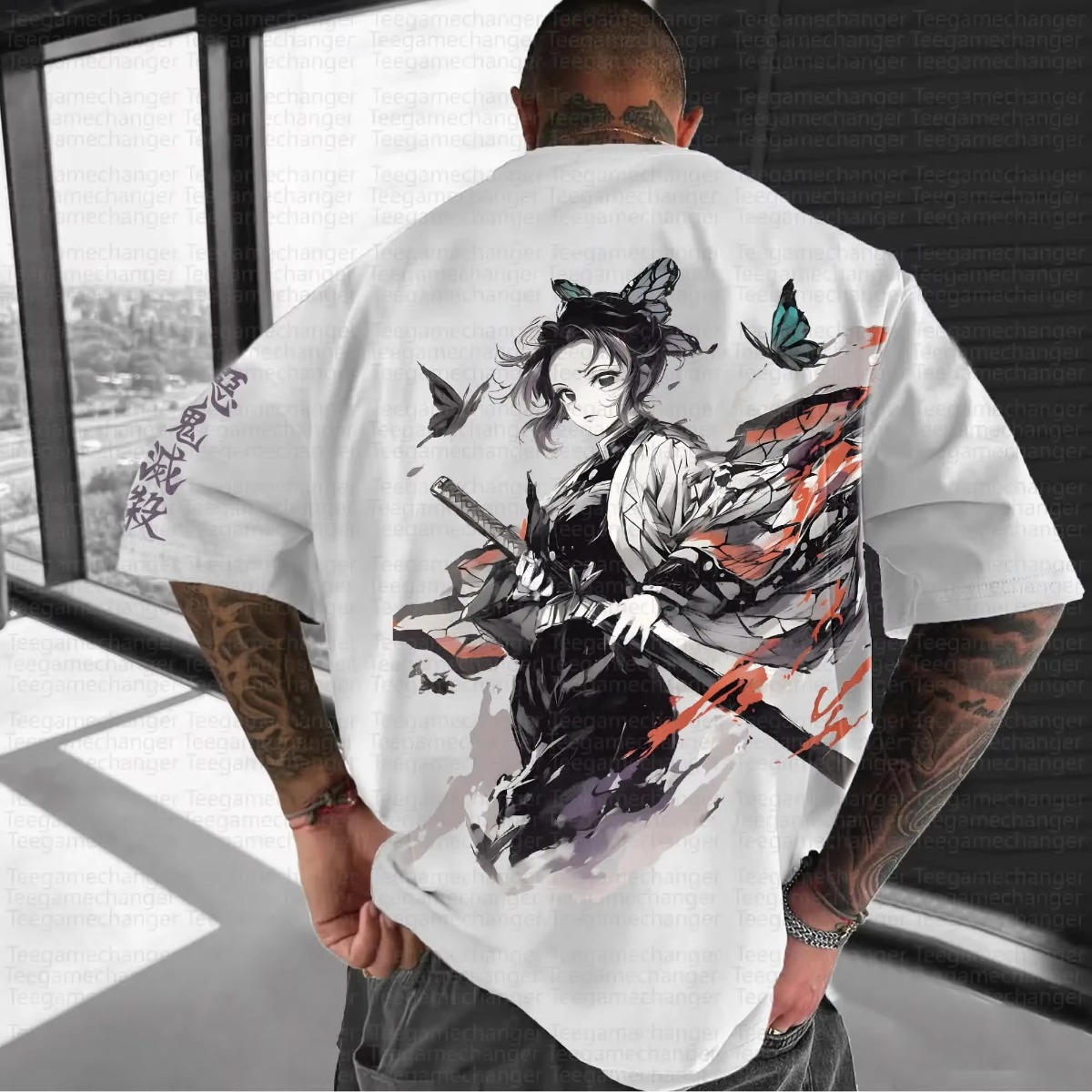 Streetwear Brand Shoes - Demon Slayer Anime 2025 Kaos Hitam