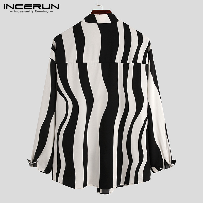 Kemeja Patchwork Bergaris Pria - Streetwear Brand For Men ulasan dan harga