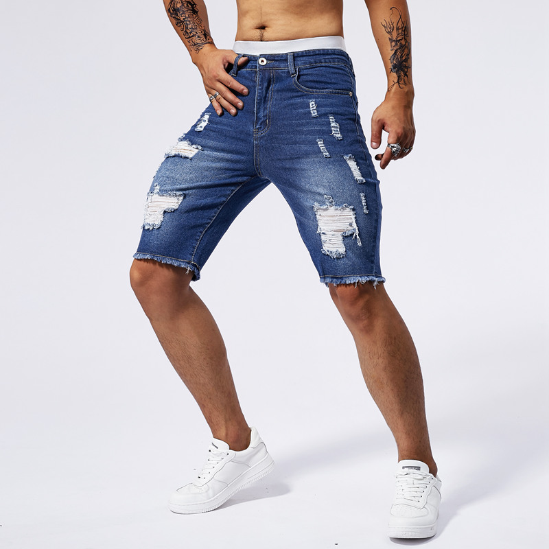 Celana Pendek Denim Robek Pria - Streetwear Brand For Men ulasan dan harga