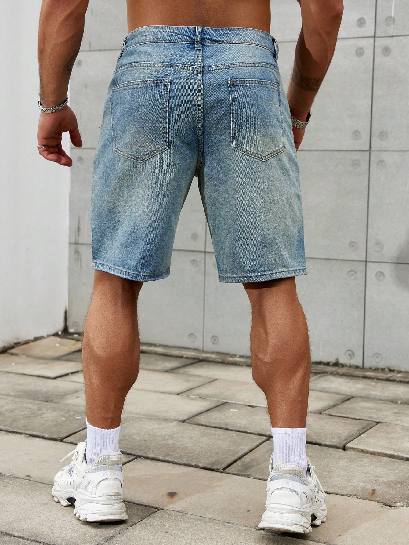 Celana pendek Jeans sobek pria - Streetwear Brand For Men ulasan dan harga