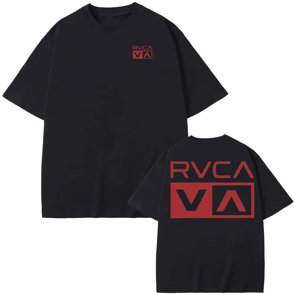 RVCA T Shirt Hitam Tee Musim P - Streetwear Brand For Men ulasan dan harga