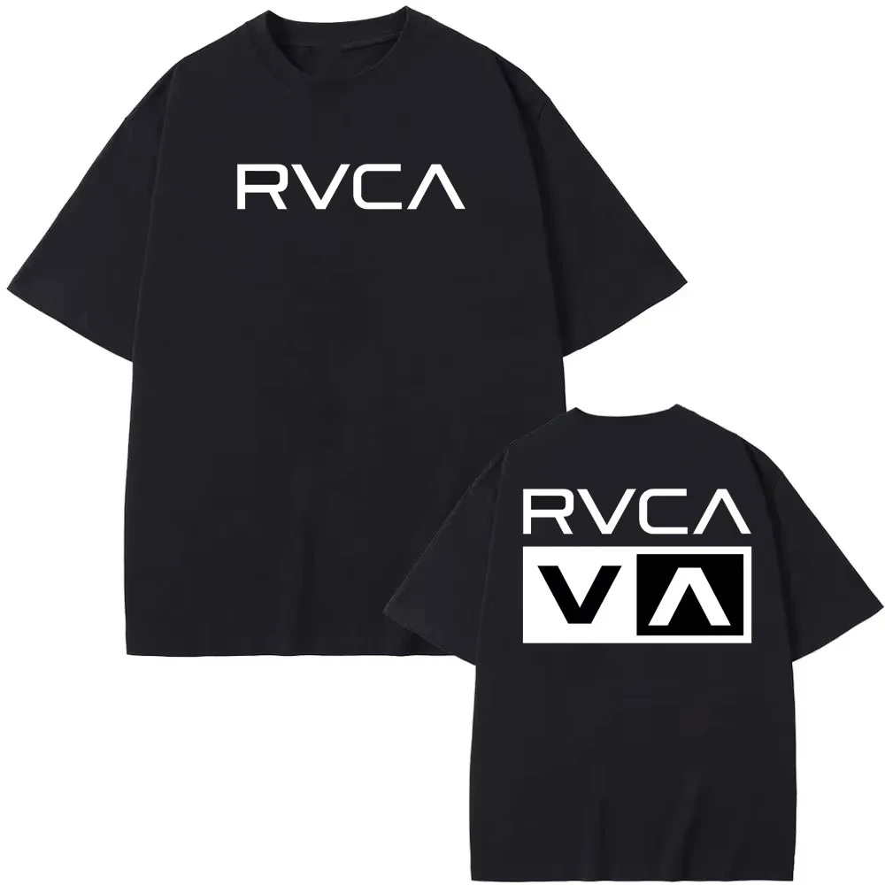RVCA T Shirt Hitam Tee Musim P - Streetwear Brand For Men ulasan dan harga